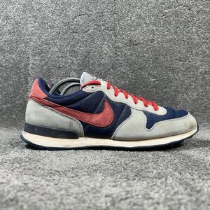 Nike Internationalist CW7635-991 Mens Size 11 Gray Blue Retro Running Shoes Used